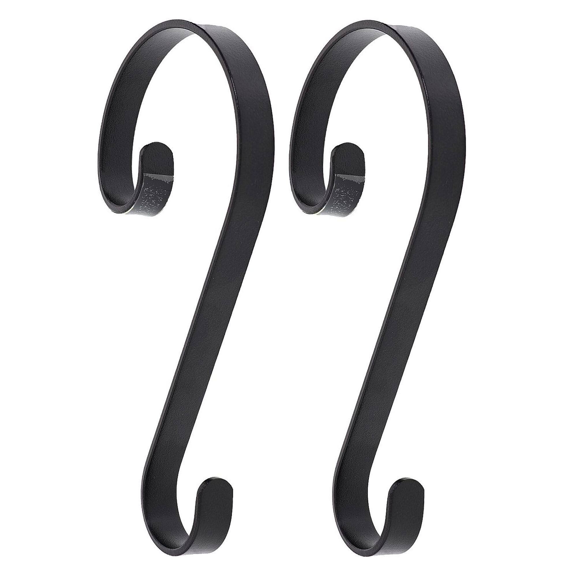 Haute Decor Stocking Scroll® Matte Black Stocking Holders